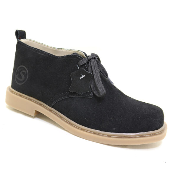 Ladies Safari Black Vellie Safari Vellie Unisex Suede Veldskoen Black awa wholesale