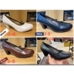 Court Shoe Block Heel Ladies court shoes block heel White