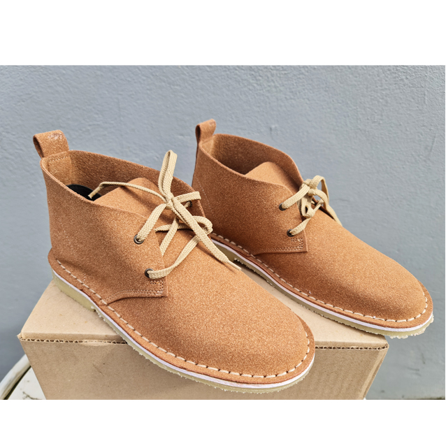 Ladies Soft Genuine Leather Vellies Shoe Tobacco AWA Wholesale
