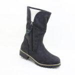 Ladies Mid Calf Boot With Side Zipper