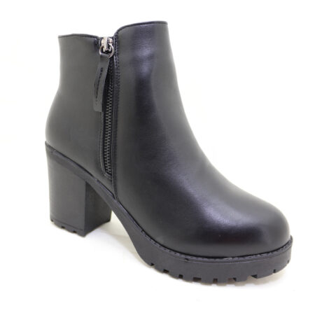 Women Block Heel Ankle Boots